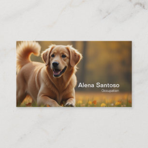 Golden Retriever Dog Visitekaartje