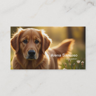Golden Retriever Dog Visitekaartje