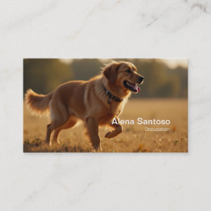 Golden Retriever Dog Visitekaartje