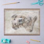 Golden Retriever Dog Waterverf Tissuepapier (Craft)