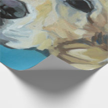 Golden Retriever Dog Wrapping Paper