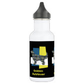 Golden Retriever Dog Yellow & Blue Grid Waterfles (Links)