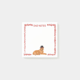 Golden Retriever draagt zwart Pet Post-it® Notes