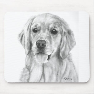 Golden Retriever Drawing Mousepad Muismat