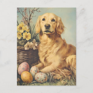Golden Retriever Easter Briefkaart