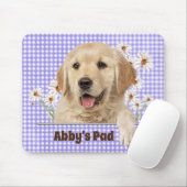 Golden Retriever en Daisies Muismat (Met muis)