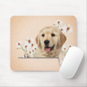 Golden Retriever en Daisies Muismat (Met muis)