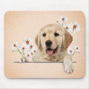 Golden Retriever en Daisies Muismat