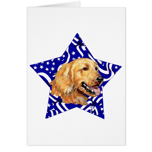 Golden Retriever Étoile Bleue (Devant)