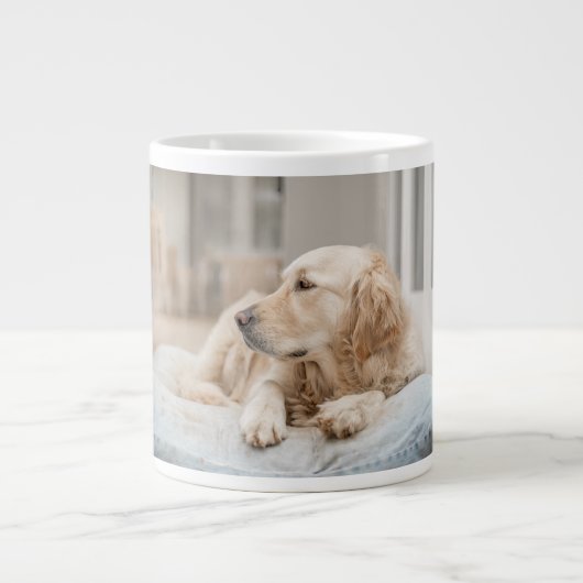 Golden Retriever Extra Grote Beker (Voorkant)