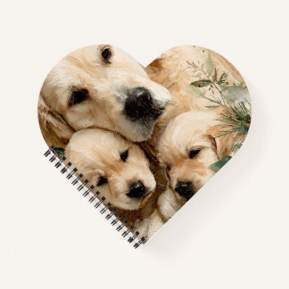 Golden Retriever Family Puppies Notitieboek
