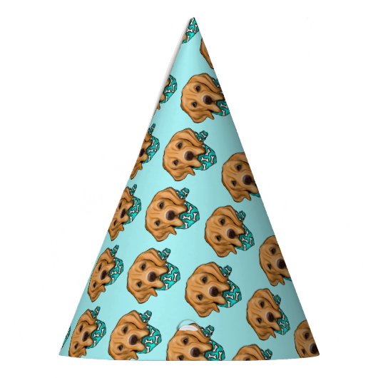 Golden Retriever Feesthoedjes (Links)