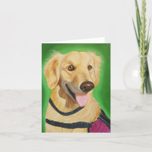 Golden Retriever Folded Wenskaart Kaart