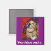Golden Retriever Fortune Teller Magneet (Voorkant / Achterkant)