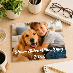 Golden Retriever foto Positieve Vibes Alleen 2027 Kalender