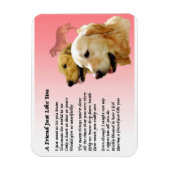 Golden Retriever Friend Poem Magnet (Vertical)