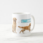 Golden Retriever Full Wrap Mug Design (Devant droit)