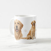 Golden Retriever Full Wrap Mug Design (Devant gauche)