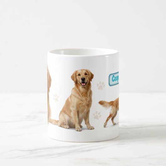 Golden Retriever Full Wrap Mug Design (Centre)