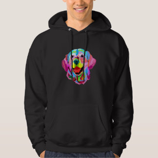Golden Retriever Geschilderde artistieke Giraffe Hoodie