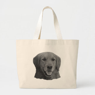 Golden Retriever gestileerd Afbeelding Grote Tote Bag