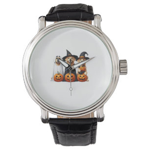 Golden Retriever Ghost Halloween Hondenliefhebbers Horloge