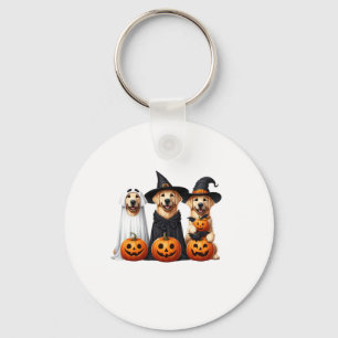 Golden Retriever Ghost Halloween Hondenliefhebbers Sleutelhanger