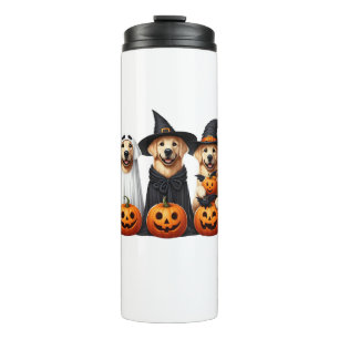 Golden Retriever Ghost Halloween Hondenliefhebbers Thermosbeker