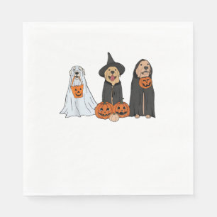 Golden Retriever Ghost Halloween Trick or treat Do Servet