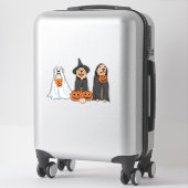 Golden Retriever Ghost Halloween Trick or treat Do Sticker (Koffer)