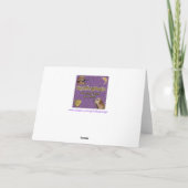 Golden Retriever Gingerbread House Kerstmis Kaart (Achterkant)