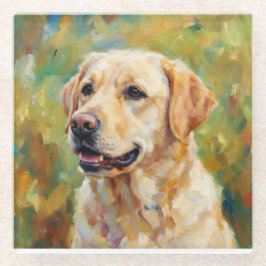 Golden Retriever Glass Coasters for Dog Lovers Glazen Onderzetter