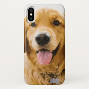 Golden Retriever glimlachen iPhone X Hoesje