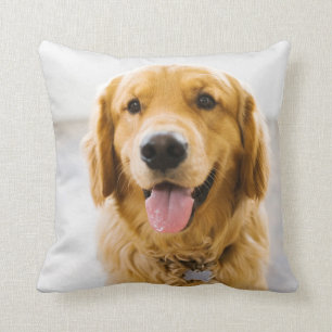 Golden Retriever glimlachen Kussen