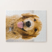 Golden Retriever glimlachen Legpuzzel (Horizontaal)
