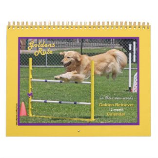 Golden Retriever "Goldens Rule" 12-maands kalender