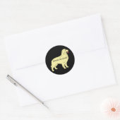 Golden Retriever Good As Gold Sticker (Enveloppe)