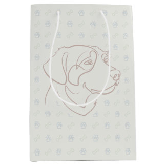 Golden Retriever Gouden Patroon Medium Cadeauzakje