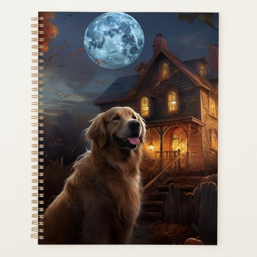 Golden Retriever Halloween effroi (Devant)