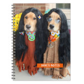 Golden Retriever Halloween Hippie Carnet (Devant)