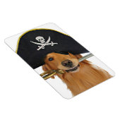 Golden Retriever Halloween Pirate Magneet (Rechterzijde)