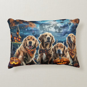 Golden Retriever Halloween Spooky Accent Kussen