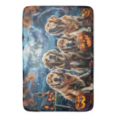 Golden Retriever Halloween Spooky Badmat (Voorkant Verticaal)