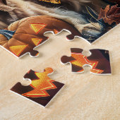 Golden Retriever Halloween Spooky Legpuzzel (Zijkant)