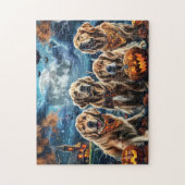 Golden Retriever Halloween Spooky Legpuzzel (Verticaal)