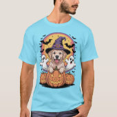 Golden Retriever Halloween T-shirt (Voorkant)