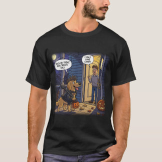 Golden Retriever Halloween T-Shirt Funny Traitemen