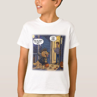 Golden Retriever Halloween T-Shirt Grappige Trakta