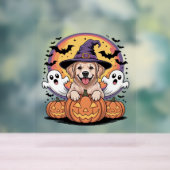 Golden Retriever Halloween Witch Chien classique T (Neutre)