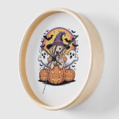 Golden Retriever Halloween Witch Dog Classic T-Shi (Hoek)